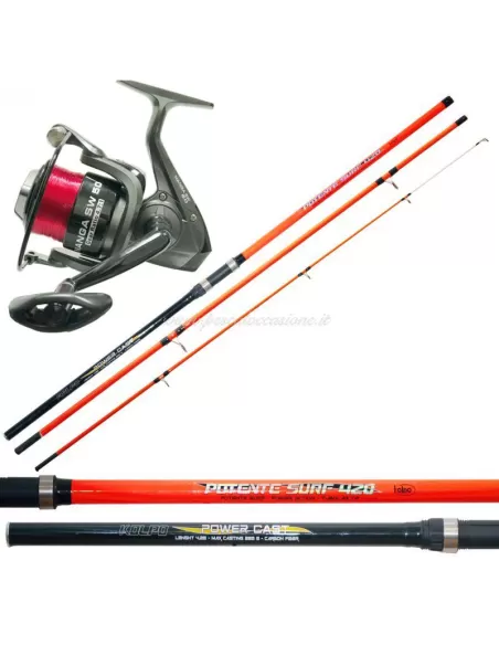 Kolpo Combo per la Pesca Surf dalla Spiaggia 220 gr Kit da pesca Kolpo