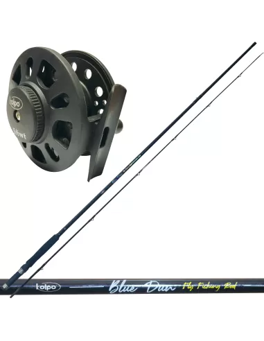 Kolpo Combo Pesca a Mosca Canna e Mulinello Kit da pesca Kolpo