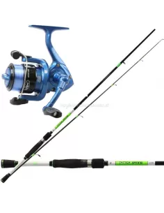 Kolpo Combo Pesca Spinning Canna Mulinello e Filo Kit da pesca Kolpo