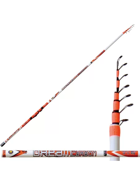 Lineaeffe Dream Carbon Bolo Canna da Pesca Bolognese Carbonio Intrecciato Canne da pesca Lineaeffe