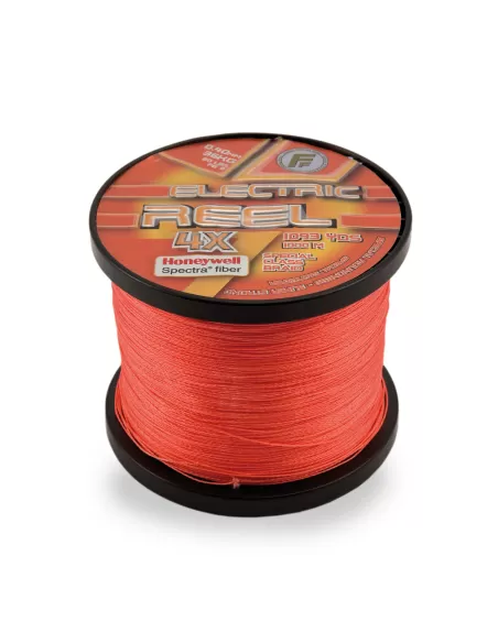Fishing Ferrari Electric Reel 4x Trecciato 1000 mt Fluo Orange Fili da pesca Fishing Ferrari