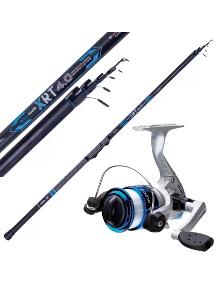 Kolpo Combo Pesca Bolognese Canna Mulinello e Filo Kit da pesca Kolpo