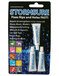Stormsure Colla Riparazione Stivali Belly Boat 5 gr 3 Tubetti Riparazione Canne Cannelle