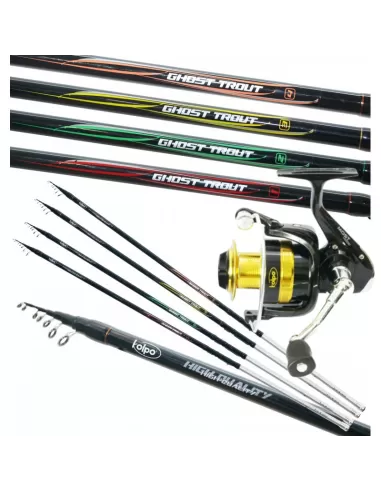 Kolpo Combo Fishing Trout Lake Top Quality Reed and Reel