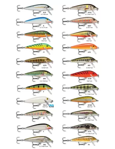 Rapala Countdown 3 cm 4 gr Esche Artificiali Rapala