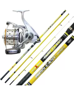 Kolpo Combo Pesca Surf High Quality Canna Carbonio Mulinello Ultra Light Kit da pesca Kolpo