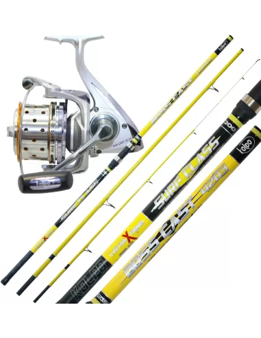 Kolpo Combo Pesca Surf High Quality Canna Carbonio Mulinello Ultra Light Kit da pesca Kolpo