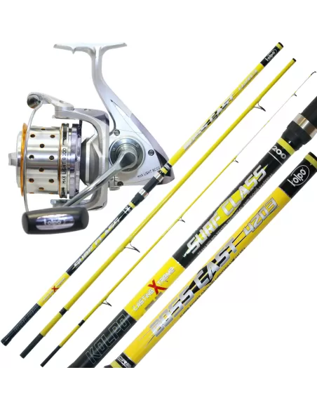 Kolpo Combo Fishing Surf High Quality Canna Carbon Ultra Light Reel