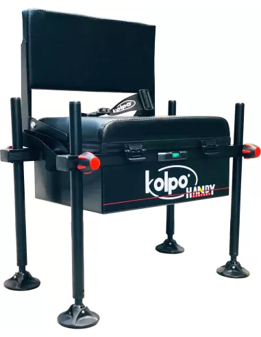 Kolpo Handy Paniere Confort Light Panchetto Con Schienale Black Edition  Panchetti Sedie e Accessori Kolpo