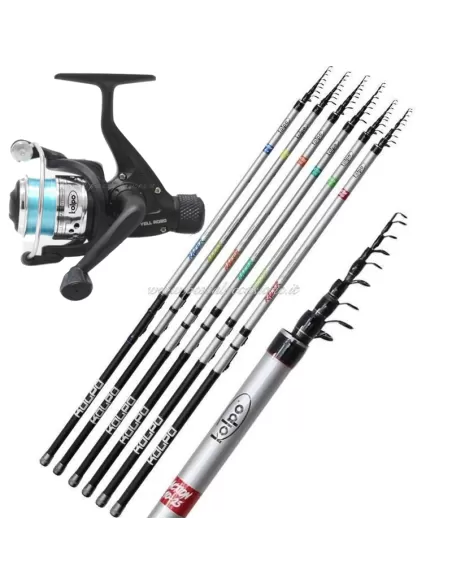 kolpo Combo Fishing Trout Lake Canna Carbon with Reel