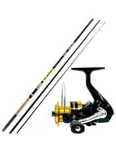 kolpo Combo Pesca All inglese Canna e Mulinello Kit da pesca Kolpo