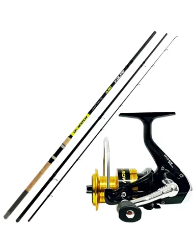 kolpo Combo Pesca All inglese Canna e Mulinello Kit da pesca Kolpo