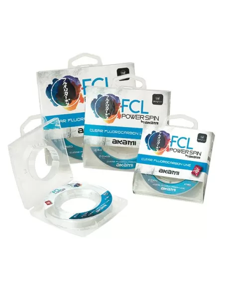 Akami Fcl Power Spin Fluorocarbon 50 mt Fili da pesca Akami