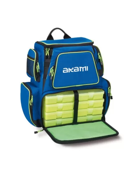 Akami Zaino con Scatole Rigido H 49 cm Borse da pesca Akami