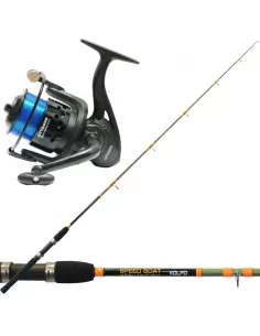 Kit Pesca dalla Barca Canna e Mulinello e Filo Kit da pesca Kolpo