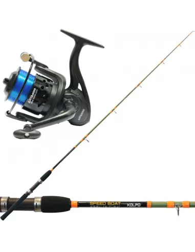 Kit Pesca dalla Barca Canna e Mulinello e Filo Kit da pesca Kolpo