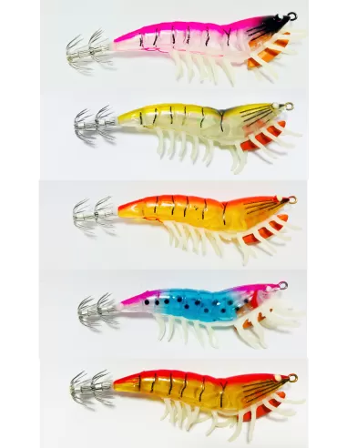 Kolpo kit 5 pz Totanara Reale Luminosa 3D Japanese Concept  Esche Artificiali Kolpo