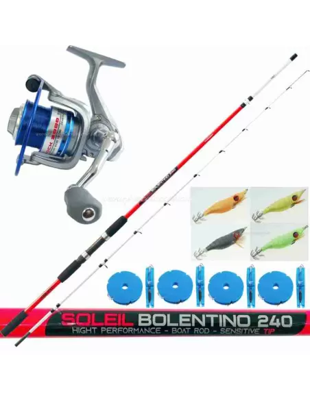 Kit Pesca dalla Barca Bolentino e Seppie Kit da pesca Kolpo