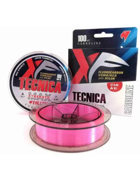 Falcon Tecnica Filo da Pesca Carboline Pink 100 mt Fili da pesca Falcon