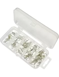 Yamashiro Ancorette Nichelate 50 pezzi Misure Assortite Ami da pesca Yamashiro