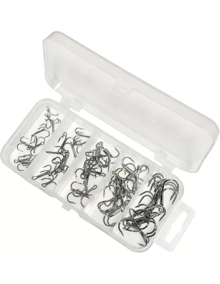 Yamashiro Ancorette Black Nikel 50 pezzi Misure Assortite Ami da pesca Yamashiro