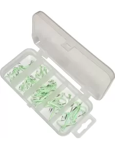 Yamashiro Ancorette Fluorescenti 40 pezzi Misure Assortite Ami da pesca Yamashiro
