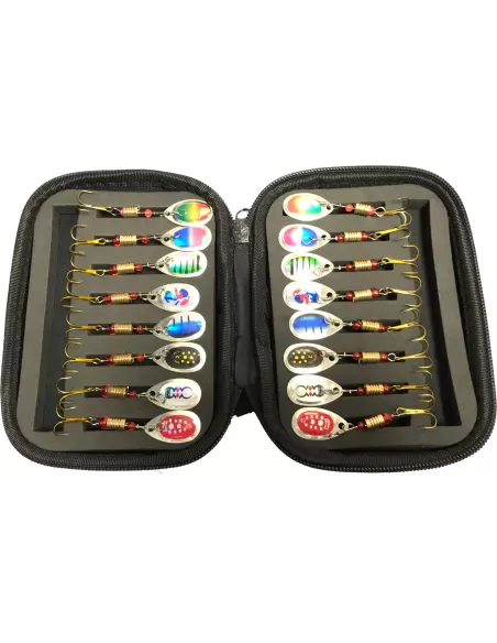 Yamashiro Kit 16 Rotanti con Custodia Esche Artificiali Yamashiro