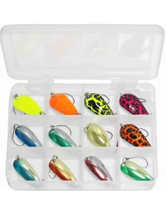 Yamashiro Kit 12 Spoon 2.5 gr pesca Trout Area Esche Artificiali Yamashiro