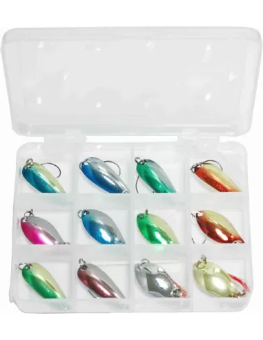 Yamashiro Kit 12 Spoon 2.5 gr Pesca Trota Esche Artificiali Yamashiro