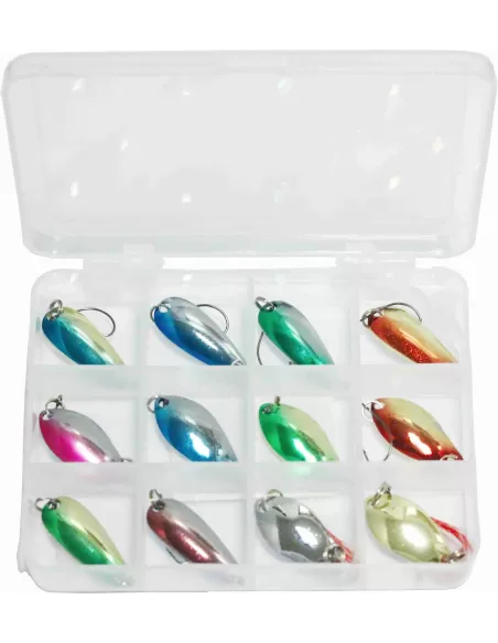 Yamashiro Kit 12 Spoon 2.5 gr Pesca Trota Esche Artificiali Yamashiro