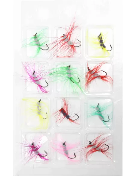 Yamashiro Kit Mosche per la Pesca Galleggianti Pesca a mosca Yamashiro