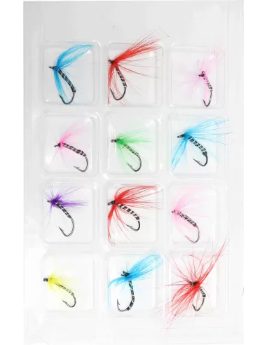 Yamashiro Kit Mosche per la Pesca Affondanti 12 pz Pesca a mosca Yamashiro