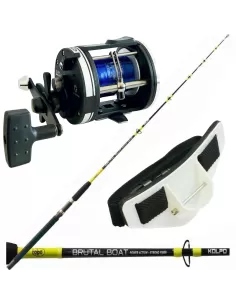 Kit Pesca Traina Canna Mulinello Filo Cinta Kit da pesca Kolpo