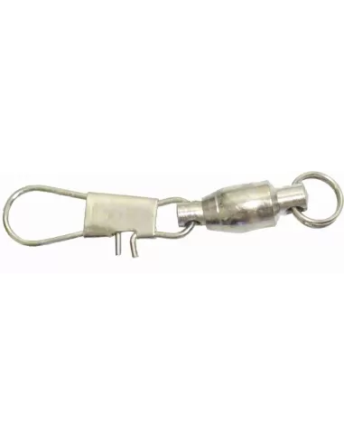 Girelle da Pesca Inox con Cuscinetto e Moschettone 12 pz Minuteria Lineaeffe