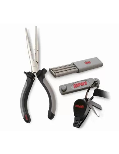 Rapala Combo Pinza Affilatore Gira Occhielli e Tagliafilo Accessori da pesca Rapala