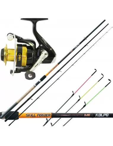 Kolpo Kit Pesca Feeder High Carbon Canna 3,60 m Kit da pesca Kolpo