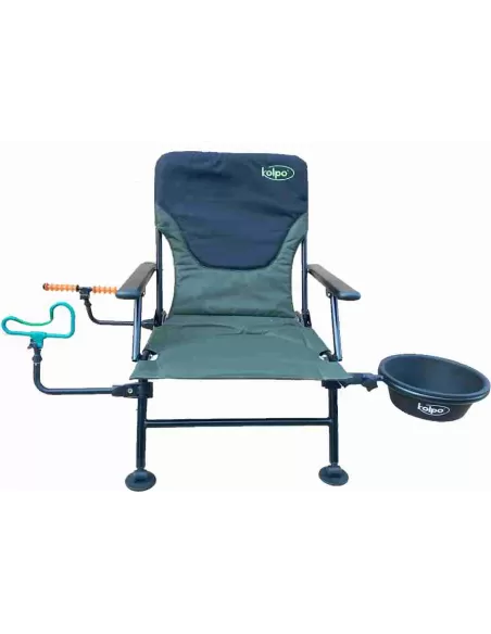 Kolpo Sedia con Braccioli Pesca Accessoriata Feeder Panchetti Sedie e Accessori Kolpo