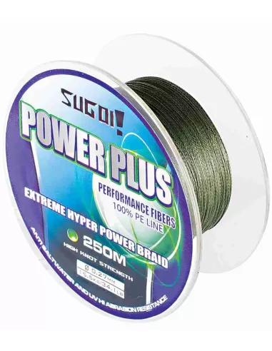 Sugoi Power Plus Trecciato Braid 250 mt Fili da pesca Sugoi