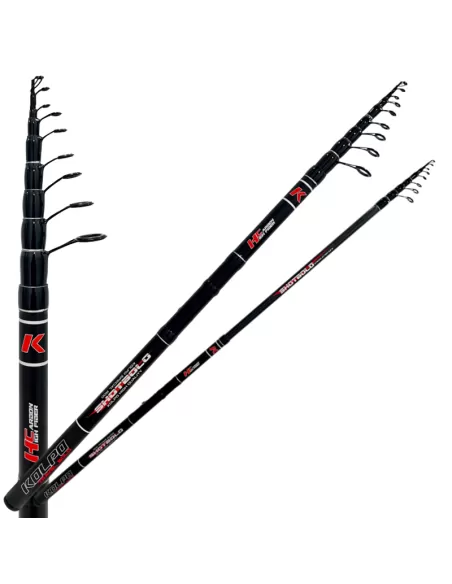 Kolpo Shotbolo Canna da Pesca Bolognese Carbonio Pezzatura Corta Canne da pesca per professionisti e principianti Kolpo