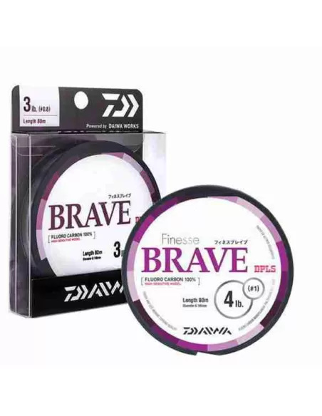 Daiwa Brave Finesse Fluorocarbon 80 mt Fili da pesca Daiwa