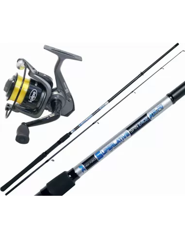Kolpo Combo Spinning 60 gr Canna Superlative 2,10 m Mulinello Nanga Spin Kit da pesca Kolpo