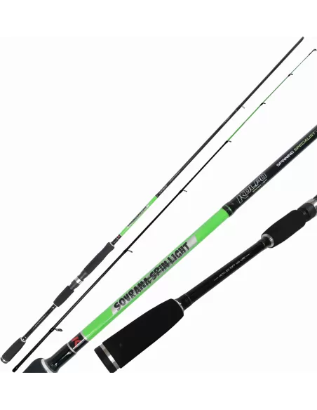 Kolpo Sovrana Spin Light Canna da Pesca Spinning 2 25 gr Canne da pesca per professionisti e principianti Kolpo