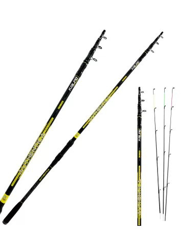 Kolpo Authentica Canna da Pesca Feeder Telescopica in Carbonio 120 gr Canne da pesca Kolpo