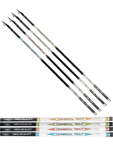 Kolpo Commercial Trout Serie di Canne in Carbonio Trota Lago Canne da pesca Kolpo