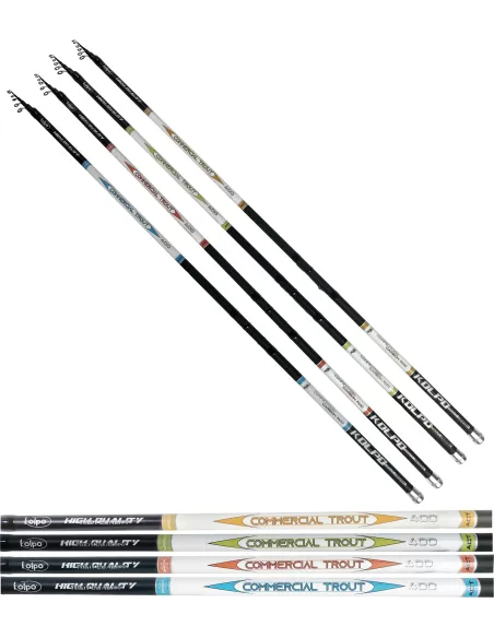 Kolpo Commercial Trout Serie di Canne in Carbonio Trota Lago Canne da pesca Kolpo