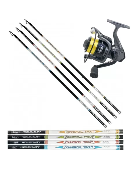 Kolpo Combo Fishing Trout Barrel in CArbonio Nanga Reel