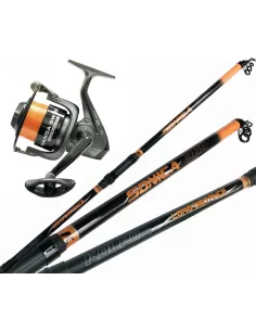 Kolpo Combo kit Pesca Fondo Canna 3.60 mt mulinello 6000 con Filo Kit da pesca Kolpo