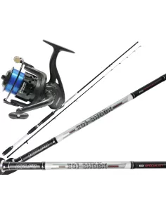 Kolpo Canna in Carbon with Reel and Wire Fishing Sepia and Totani 