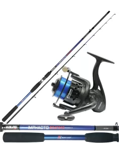 Kolpo Canna con Mulinello e Filo per Trainetta Costiera e Bolentino Kit da pesca Kolpo