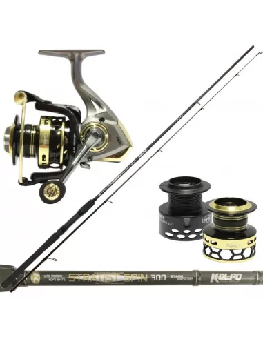 Kolpo Canna Spinning Stratist Mulinello Yory 14 Cuscinetti Kit da pesca Kolpo